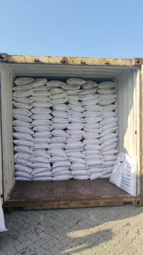 Caustic soda flakes industrial packaging