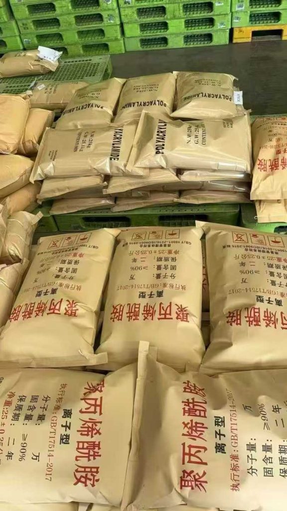 Polyacrylamide PAM export bags for mining tailings dewatering