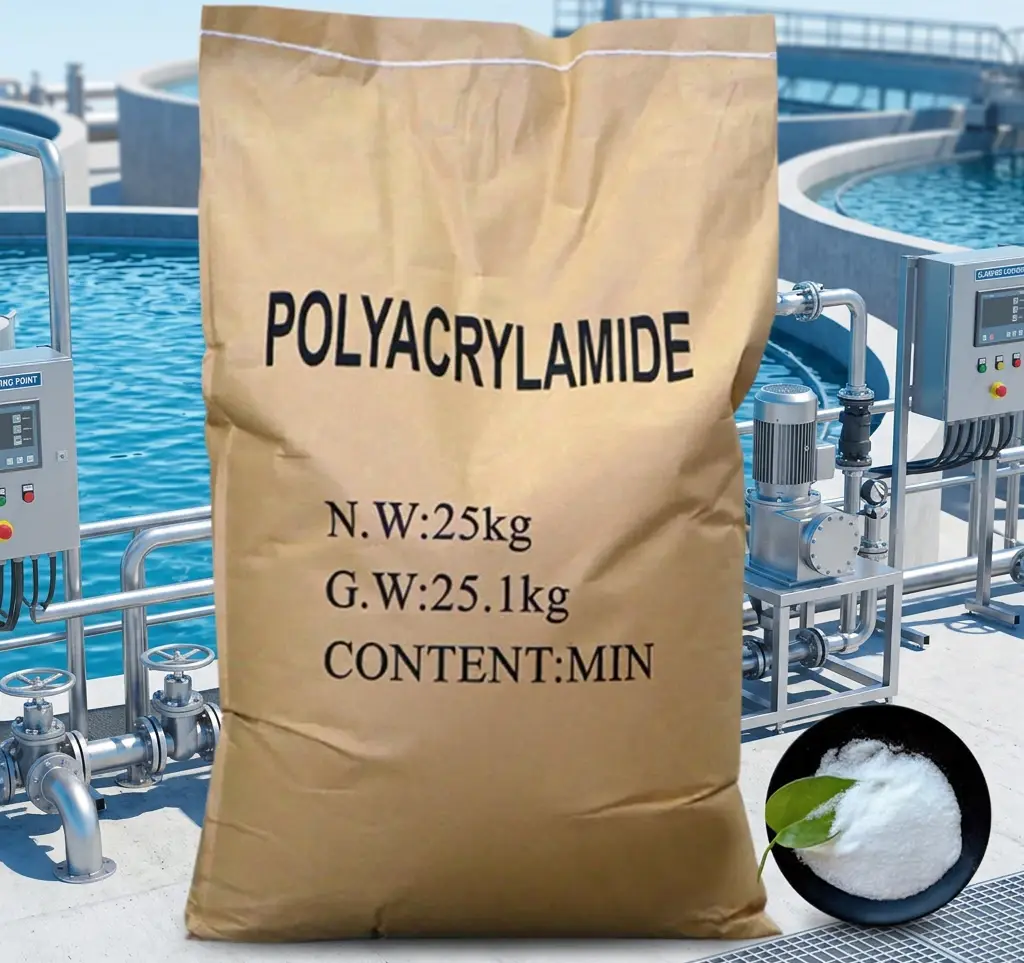 Anionic polyacrylamide PAM supplier YuXing solid content 88 percent