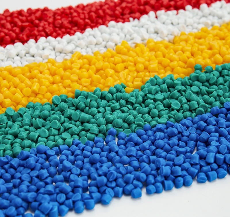 PVC compound granules in multiple colors