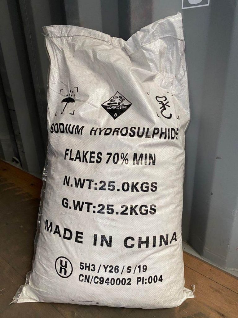 Sodium hydrosulfide export packaging