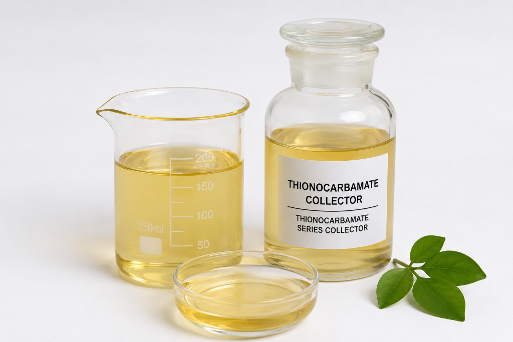 Thionocarbamate collector liquid for selective sulfide flotation