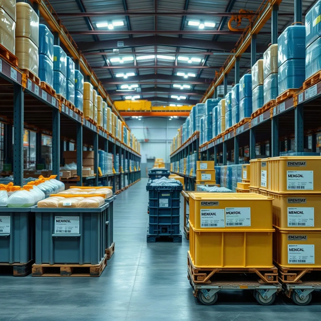 Chemical logistics and documentation terminal for export coordination