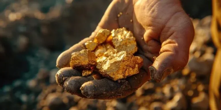 Illustrative gold-bearing ore for sodium cyanide mining overview