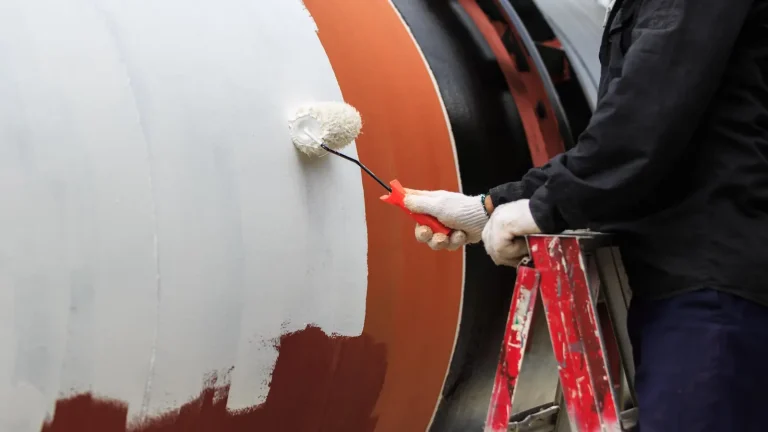 Applying white industrial coating to improve hiding power